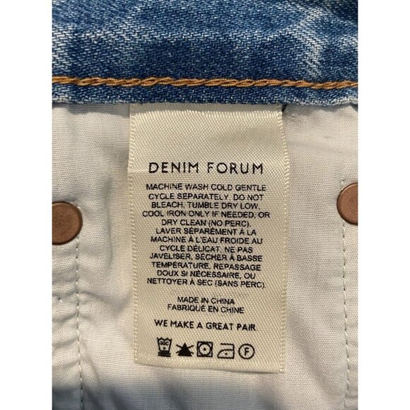 Denim Forum Jeans The 90's Classic Mid Straight Size 24 - Picture 5 of 5
